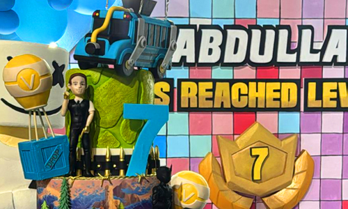 Fortnite Themed Birthday Cake